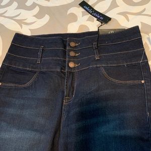 High Waisted 3 Button Jeans NWT
